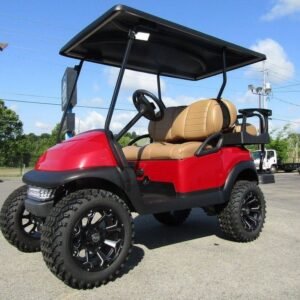 lifted Club Car Precedent model, potentially with a GTW 4" A-Arm Lift Kit.Â