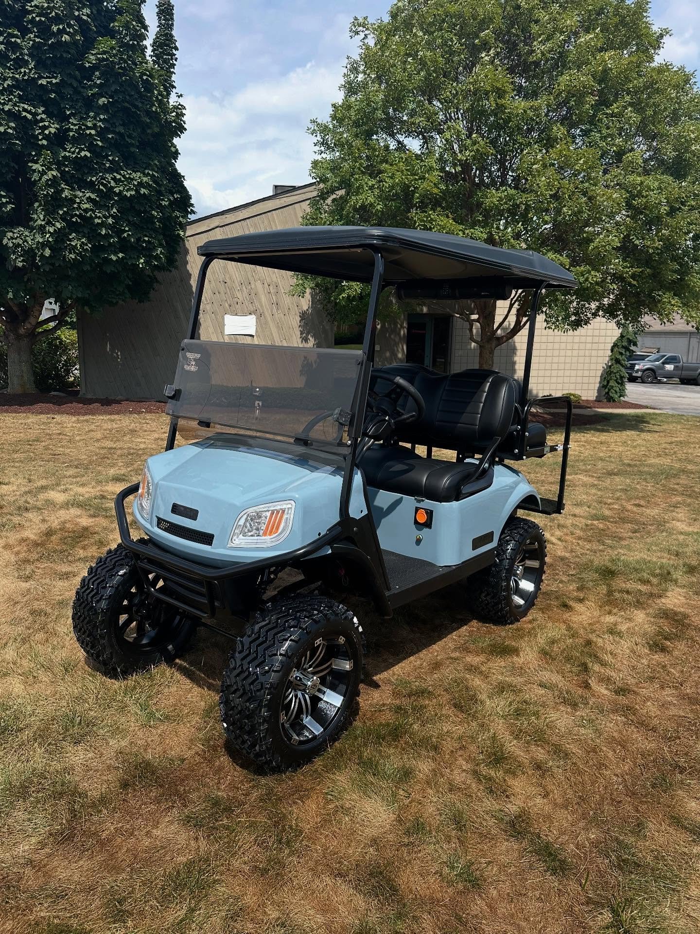 Ezgo Express S4 restoration! OEM Ocean Grey Exterior