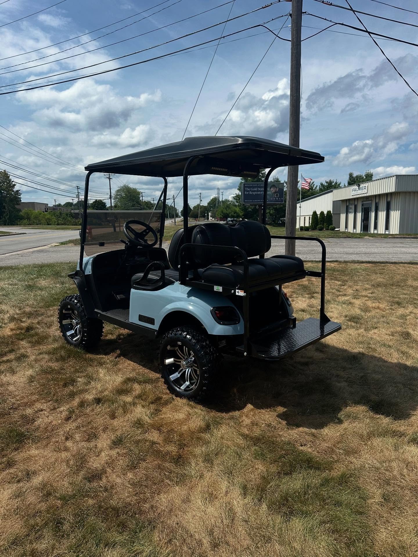 Ezgo Express S4 restoration! OEM Ocean Grey Exterior - Image 4